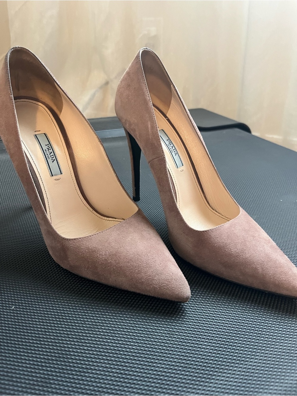 Prada Dark rose heels size 40.5